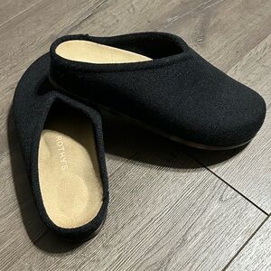 Rothy's The Casual Clog Merino Wool Soft Black Size 8